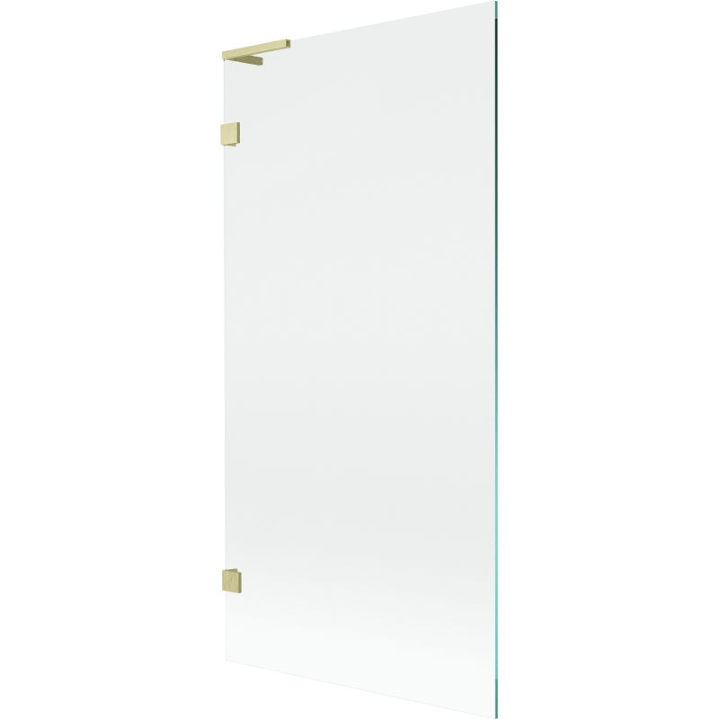 Mexen Lunar L paravan cadă cu 1 panou 90 x 150 cm, transparent, auriu periat - 897L-090-000-55-00