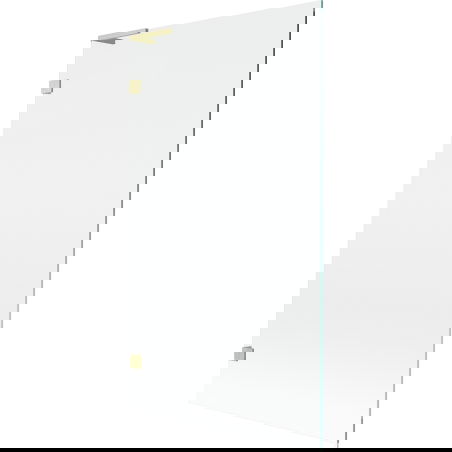 Mexen Lunar L kádparaván 1-szárnyú 100 x 150 cm, átlátszó, arany matt - 897L-100-000-55-00