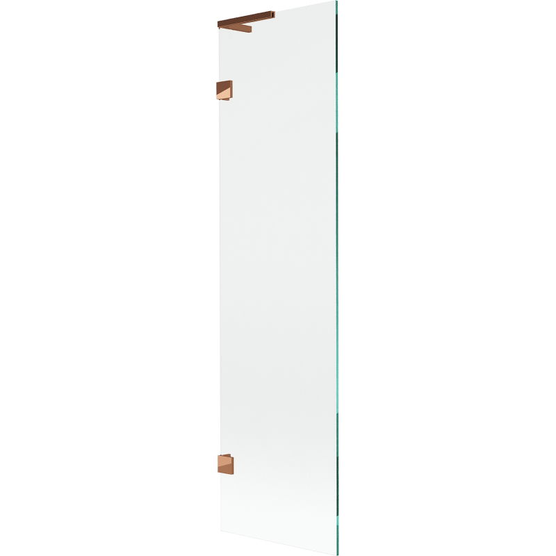 Mexen Lunar L fürdőkád paraván 1-szárnyú 50 x 150 cm, átlátszó, rózsaarany - 897L-050-000-60-00
