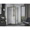 Mexen Apia 120 x 80 cm-es tolóajtós zuhanykabin, átlátszó, arany - 840-120-080-50-00