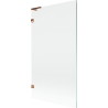 Mexen Lunar L paravan de cadă, cu 1 panou 100 x 150 cm, transparent, aur roz - 897L-100-000-60-00