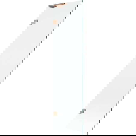 Mexen Lunar L kádparaván 1-szárnyú 50 x 150 cm, átlátszó, csiszolt réz - 897L-050-000-65-00