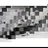 Mexen Lunar ușă de duș batantă dreapta 140 cm, transparentă, gun metal - 834S-140-050-95-00-P