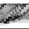 Mexen Lunar ușă de duș batantă dreapta 140 cm, transparentă, gun metal - 834S-140-050-95-00-P