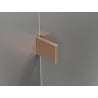 Mexen Lunar L paravan pentru cadă 1-canată 70 x 150 cm, transparent, cupru periat - 897L-070-000-65-00