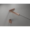 Mexen Lunar L paravan cadă de baie 1-panou 90 x 150 cm, transparent, cupru periat - 897L-090-000-65-00