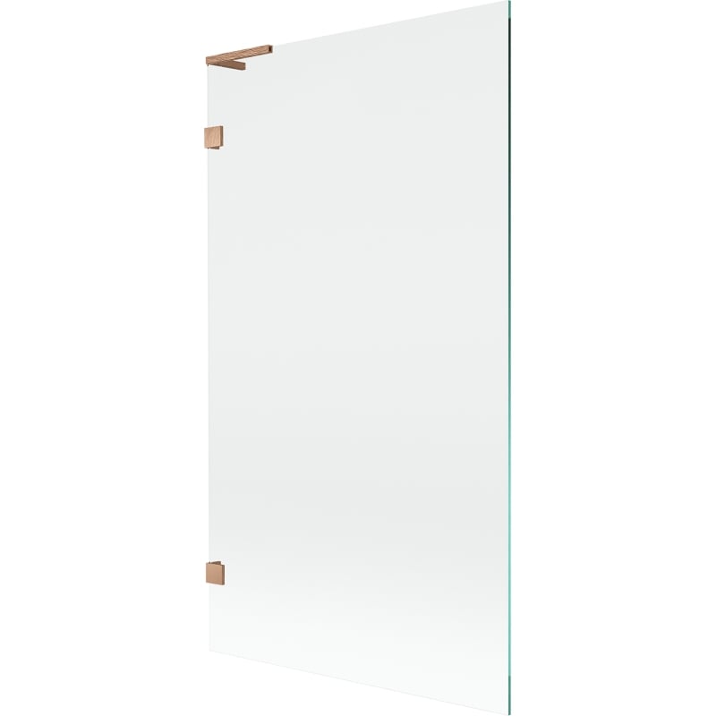 Paravan de baie Mexen Lunar L, cu 1 panou, 100 x 150 cm, transparent, cupru periat - 897L-100-000-65-00