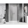 Mexen Lunar ușă de duș batantă dreapta 130 cm, transparentă, nichel periat - 834S-130-050-97-00-P