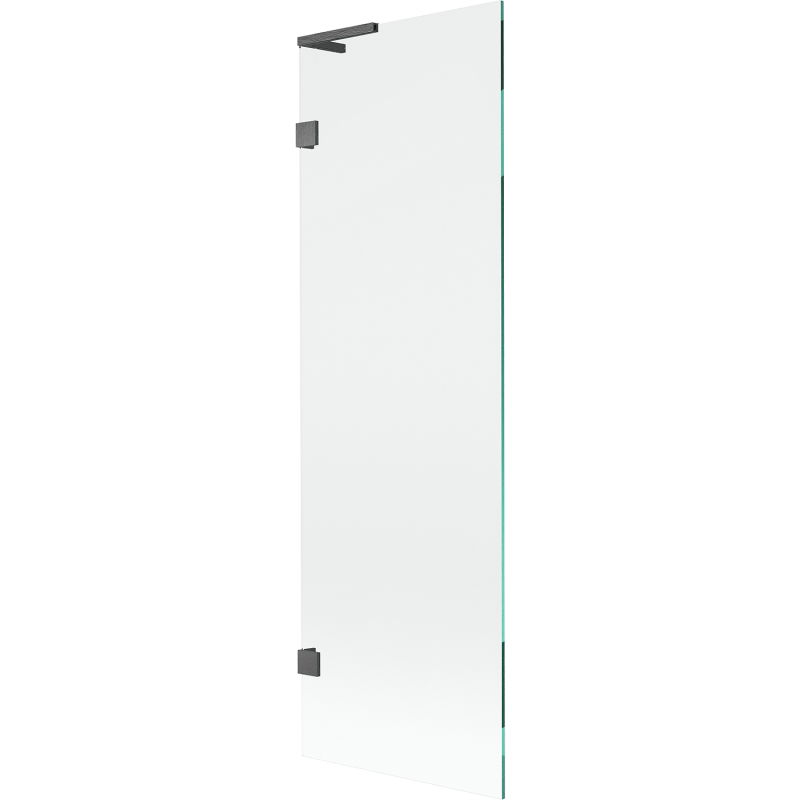 Mexen Lunar L paravan pentru cadă, 1 panou, 60 x 150 cm, transparent, gri închis periat - 897L-060-000-66-00