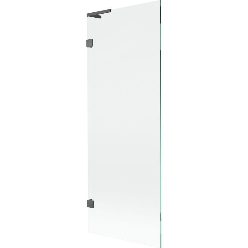 Mexen Lunar L kádparaván 1-szárnyú 70 x 150 cm, átlátszó, gun gray csiszolt - 897L-070-000-66-00