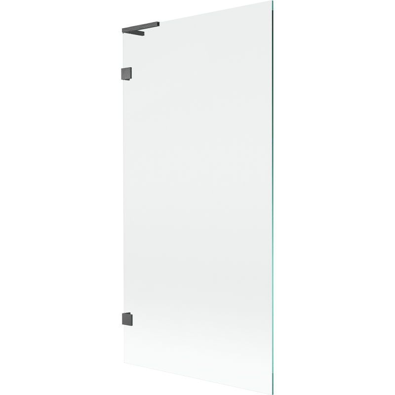 Mexen Lunar L egy oldalas fürdőkád paraván 1-szárnyú 90 x 150 cm, átlátszó, fegyverszürke kefélt - 897L-090-000-66-00