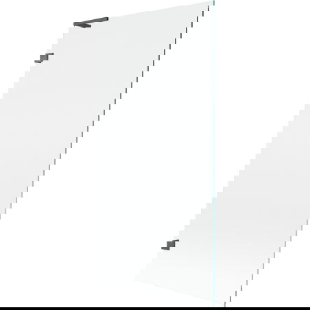 Mexen Lunar L, 1-szárnyú fürdőkád paraván 90 x 150 cm, átlátszó, fegyverszürke kefélt - 897L-090-000-66-00