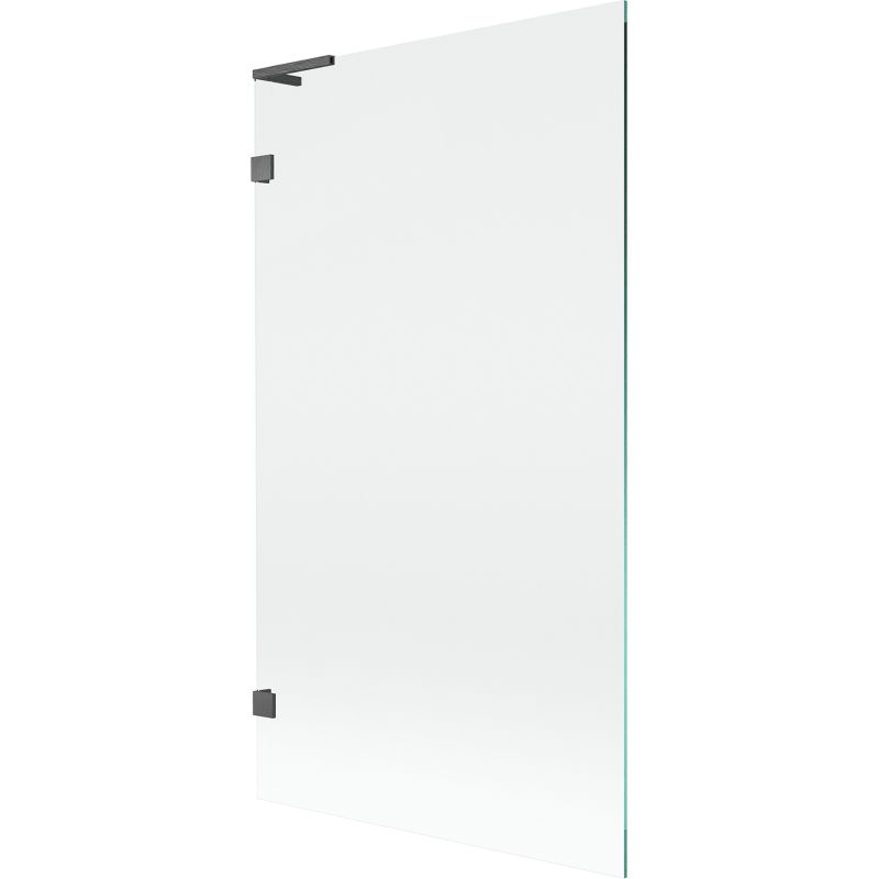 Mexen Lunar L paravan cadă 1-canat 100 x 150 cm, transparent, gri armat periat - 897L-100-000-66-00