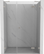 Mexen Lunar nyílózuhanyajtó jobb 155 cm, átlátszó, csiszolt nikkel - 834S-155-050-97-00-P