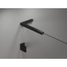 Paravan cadă Mexen Lunar L cu 1 aripă 70 x 150 cm, transparent, negru - 897L-070-000-70-00