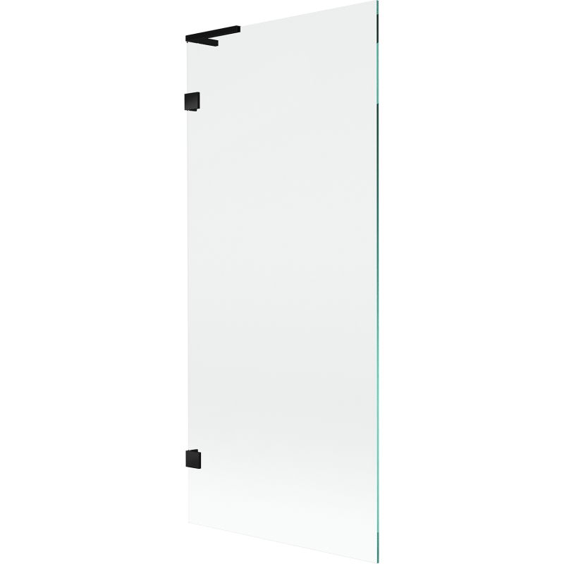 Mexen Lunar L paravan de cadă cu un panou, 80 x 150 cm, transparent, negru - 897L-080-000-70-00