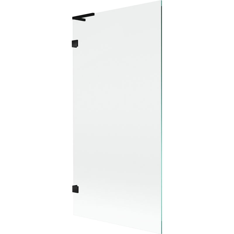 Mexen Lunar L ecran de baie 1-canat 90 x 150 cm, transparent, negru - 897L-090-000-70-00