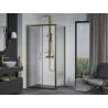 Mexen Apia cabină de duș glisantă 130 x 70 cm, transparentă, auriu - 840-130-070-50-00
