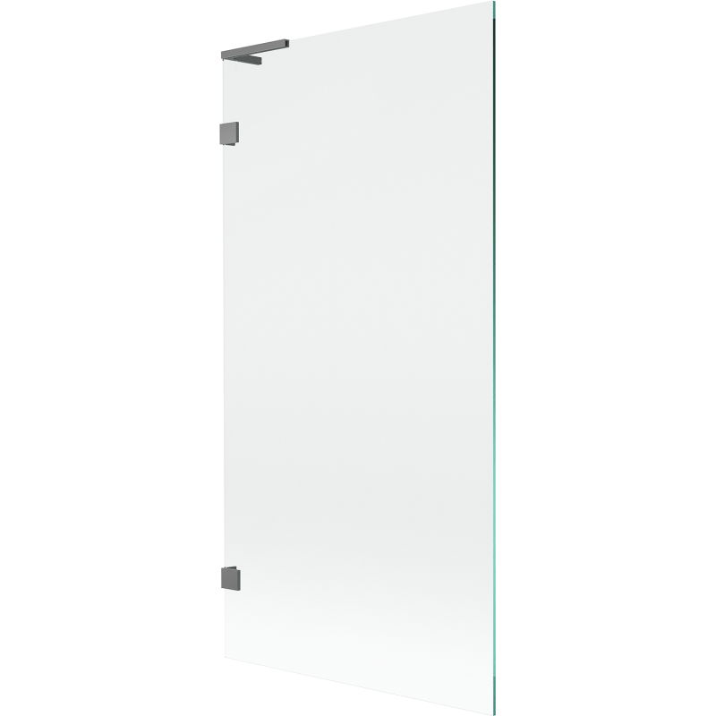 Mexen Lunar L paravan de cadă 1-foaie 90 x 150 cm, transparent, gun metal - 897L-090-000-95-00