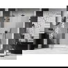 Mexen Lunar L ușă de duș batantă stânga 140 cm, transparentă, neagră - 834SL-140-050-70-00-L