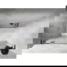 Mexen Lunar L ușă de duș batantă stânga 140 cm, transparentă, neagră - 834SL-140-050-70-00-L
