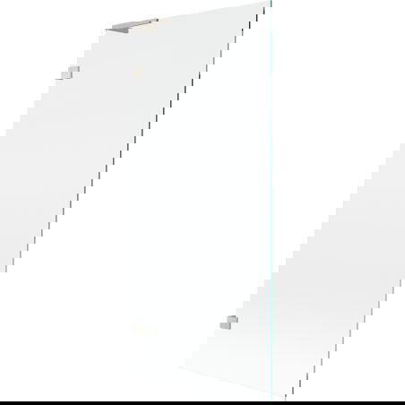 Mexen Lunar L egyoldalas kádparaván 80 x 150 cm, átlátszó, szálcsiszolt nikkel - 897L-080-000-97-00