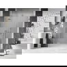 Mexen Lunar L uși de duș rabatabile stânga 155 cm, transparent, nichel periat - 834SL-155-050-97-00-L