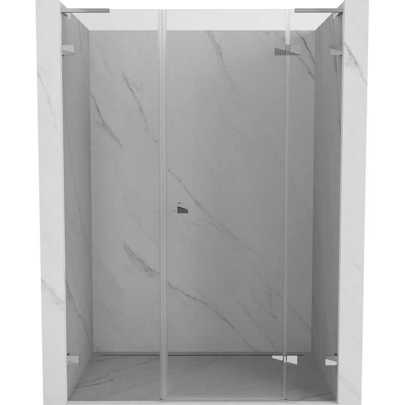 Mexen Lunar L ușă de duș pivotantă dreapta 155 cm, transparentă, crom - 834SL-155-050-01-00-P