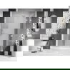 Ușile de duș rabatabile dreapta Mexen Lunar L 135 cm, transparent, alb - 834SL-135-050-20-00-P