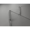 Paravan cadă Mexen Lunar cu 2 aripi stânga 110 x 150 cm, transparent, crom - 897-110-100-01-00-L