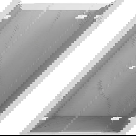 Mexen Lunar L uși de duș pivotante dreapta 150 cm, transparent, alb - 834SL-150-050-20-00-P