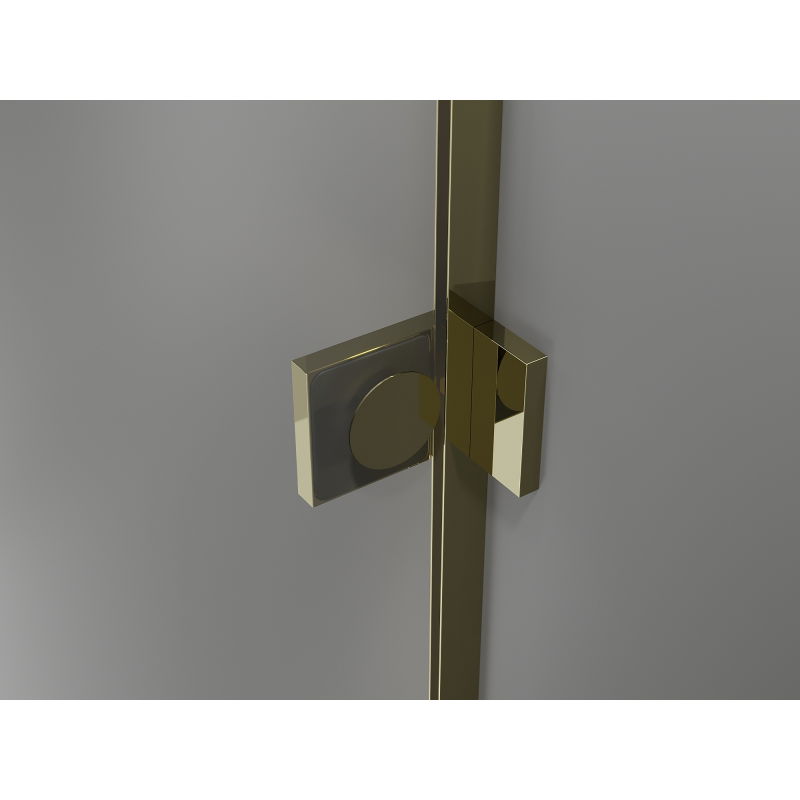 Mexen Lunar L ușă de duș batantă dreapta 125 cm, transparentă, aurie - 834SL-125-050-50-00-P