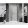 Mexen Lunar L ușă de duș pivotantă dreapta 155 cm, transparentă, aurie - 834SL-155-050-50-00-P