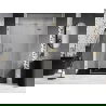 Mexen Lunar L ușile de duș batante dreapta 130 cm, transparent, auriu periat - 834SL-130-050-55-00-P