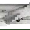 Mexen Lunar L ușă de duș batantă dreaptă 140 cm, transparentă, aurie periată - 834SL-140-050-55-00-P