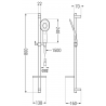 Mexen DQ73 set de duș, Neagră - 785734581-70
