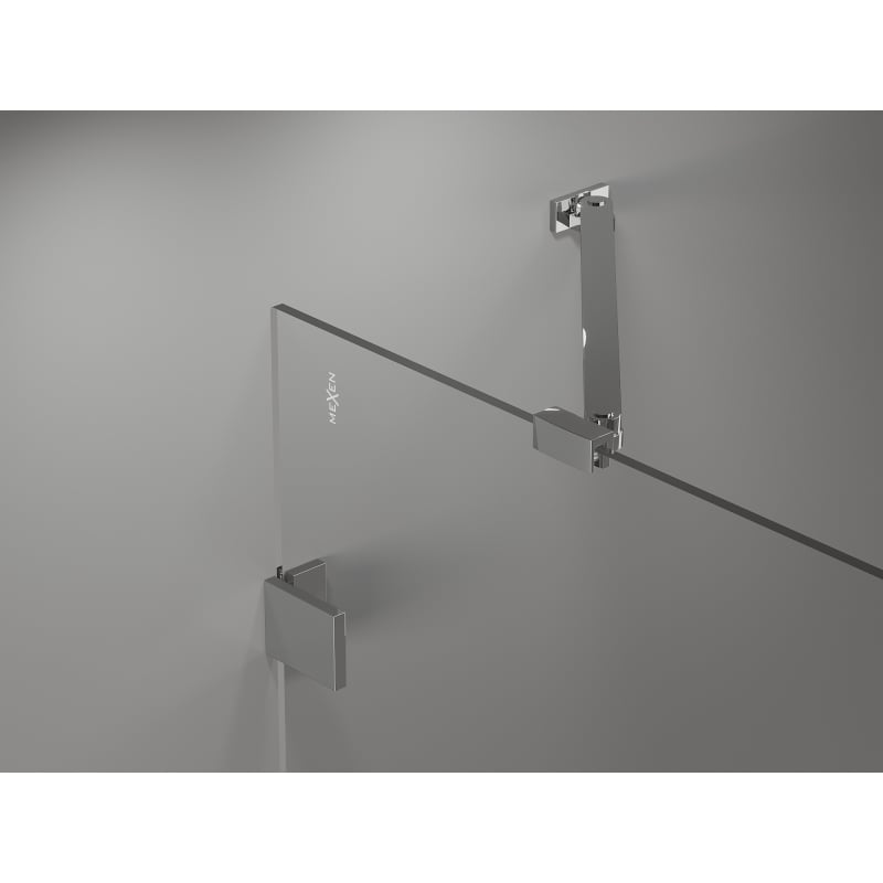 Mexen Lunar paravan cadă cu 2 uși dreapta 120 x 150 cm, transparent, crom - 897-120-100-01-00-P