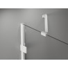 Mexen Lunar paravan cadă cu 2 aripi dreapta 120 x 150 cm, transparent, alb - 897-120-100-20-00-P