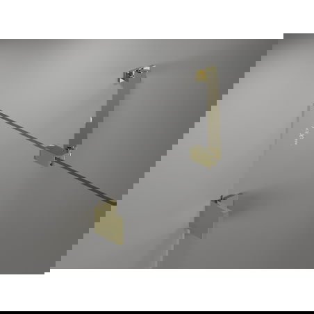 Mexen Lunar ecran de baie cu 2 panouri dreapta 120 x 150 cm, transparent, auriu - 897-120-100-50-00-P