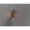 Mexen Lunar 2 szárnyas, jobb oldali kád paraván 90 x 150 cm, átlátszó, rózsaarany - 897-090-100-60-00-P