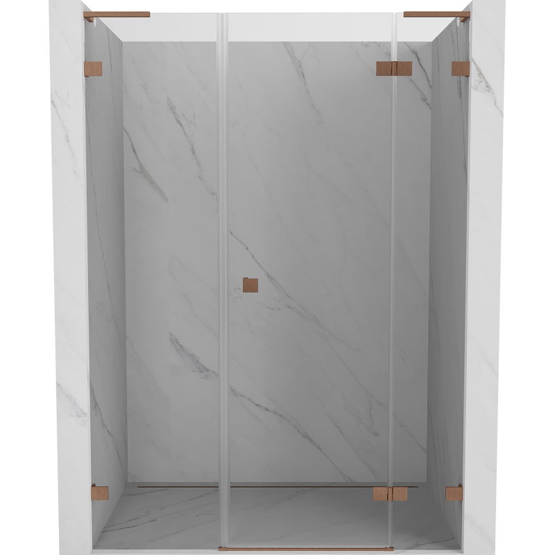 Mexen Lunar L ușă de duș cu deschidere dreapta 150 cm, transparent, cupru periat - 834SL-150-050-65-00-P