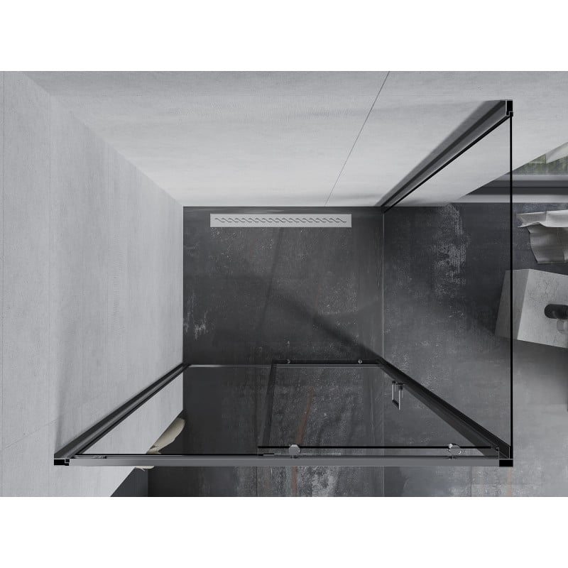 Mexen Apia cabină de duș extensibilă 135 x 80 cm, transparent, crom - 840-135-080-01-00