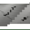 Mexen Lunar paravan de duș cu 2 uși batante dreapta 120 x 150 cm, transparent, negru - 897-120-100-70-00-P