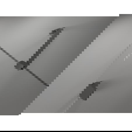 Mexen Lunar paravan de baie cu 2 uși, dreapta 100 x 150 cm, transparent, metal negru - 897-100-100-95-00-P