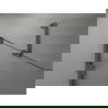 Mexen Lunar paravan cadă cu 2 aripi dreapta 140 x 150 cm, transparentă, gun metal - 897-140-100-95-00-P