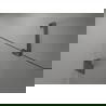 Mexen Lunar paravan cadă cu 2 aripi dreapta 140 x 150 cm, transparentă, gun metal - 897-140-100-95-00-P