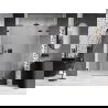 Mexen Lunar L uși de duș batante dreapta 140 cm, transparent, negre - 834SL-140-050-70-00-P