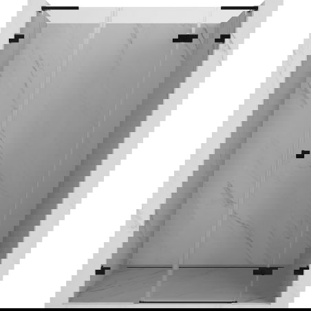 Mexen Lunar L uși de duș batante dreapta 140 cm, transparent, negre - 834SL-140-050-70-00-P