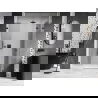 Mexen Lunar L uși de duș batante dreapta 140 cm, transparent, negre - 834SL-140-050-70-00-P