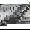 Mexen Apia tolóajtós zuhanykabin 135 x 70 cm, Csíkok, Króm - 840-135-070-01-20